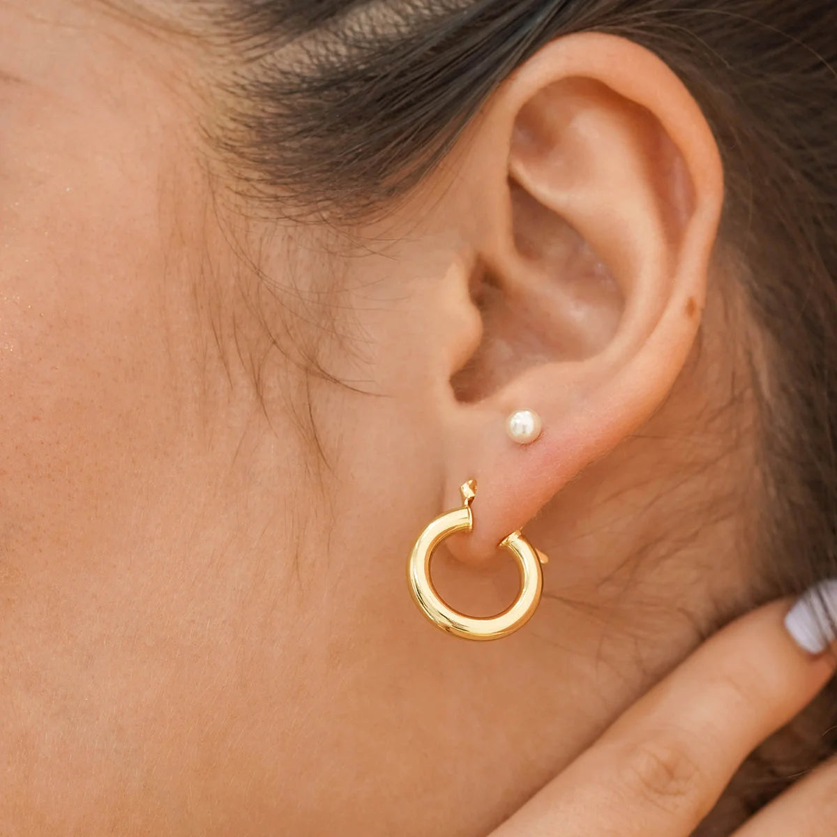 Aretes Candonga Tub 2 Cms