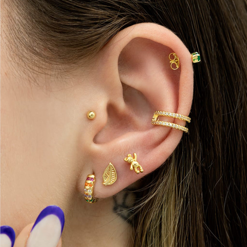 Aretes Hoja