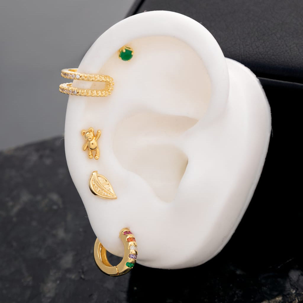 Aretes Hoja