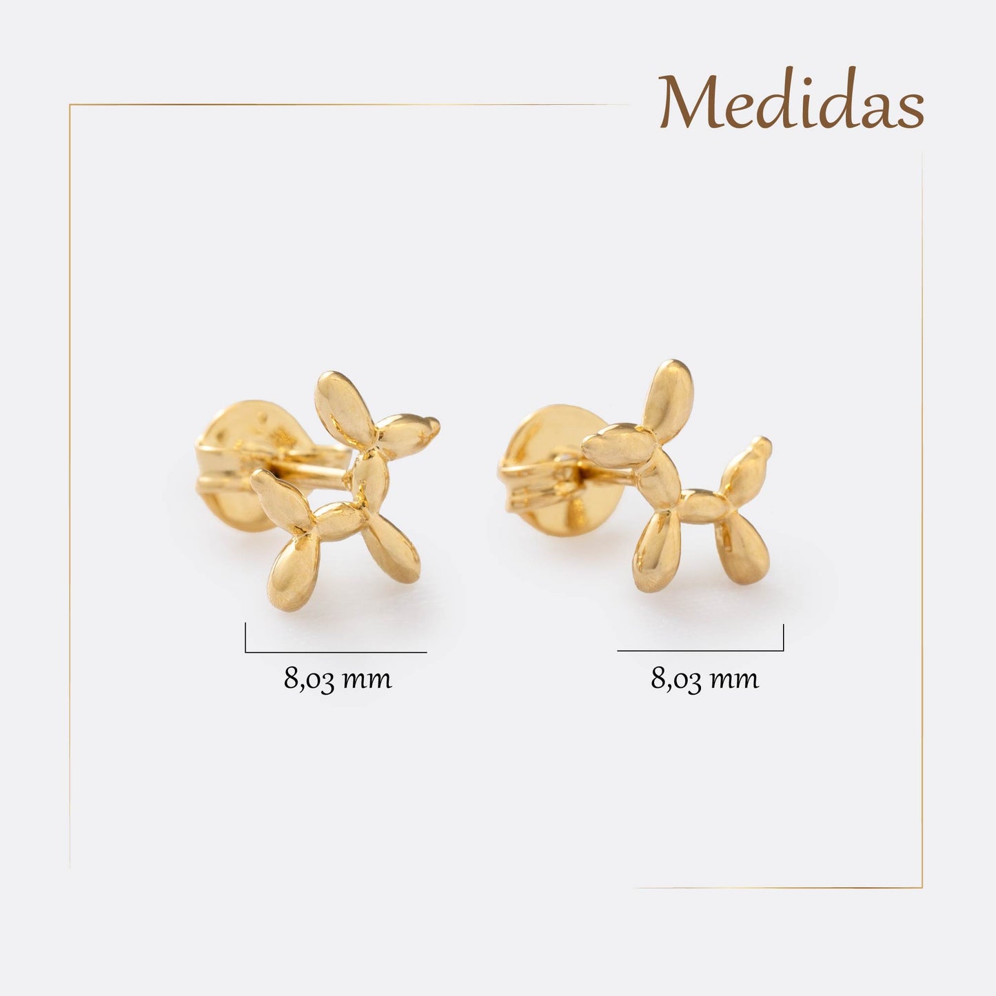 Aretes Balloon Dog