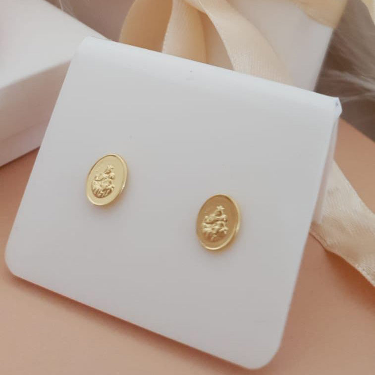 Aretes Mini Virgen del Carmen