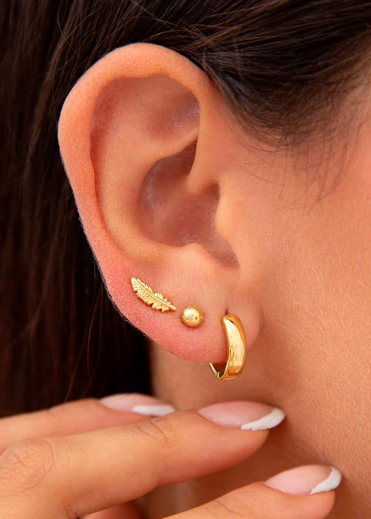 Aretes Feather