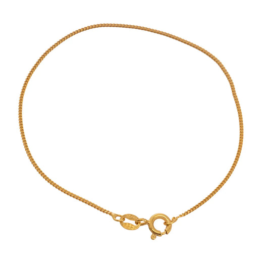 Pulsera Cubanita ITobillera 1 mm 19 Cms