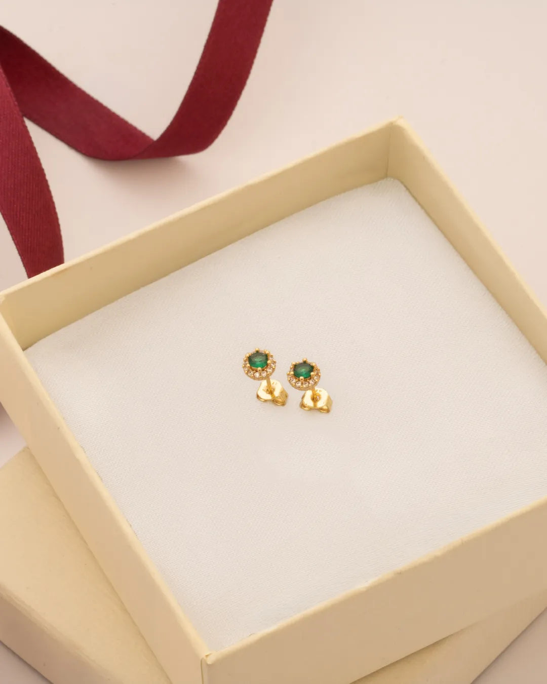 Aretes Royal Green 6 mm