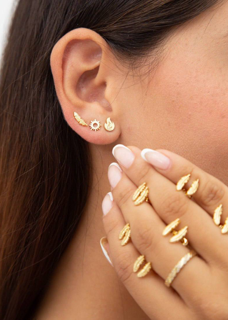 Aretes Feather