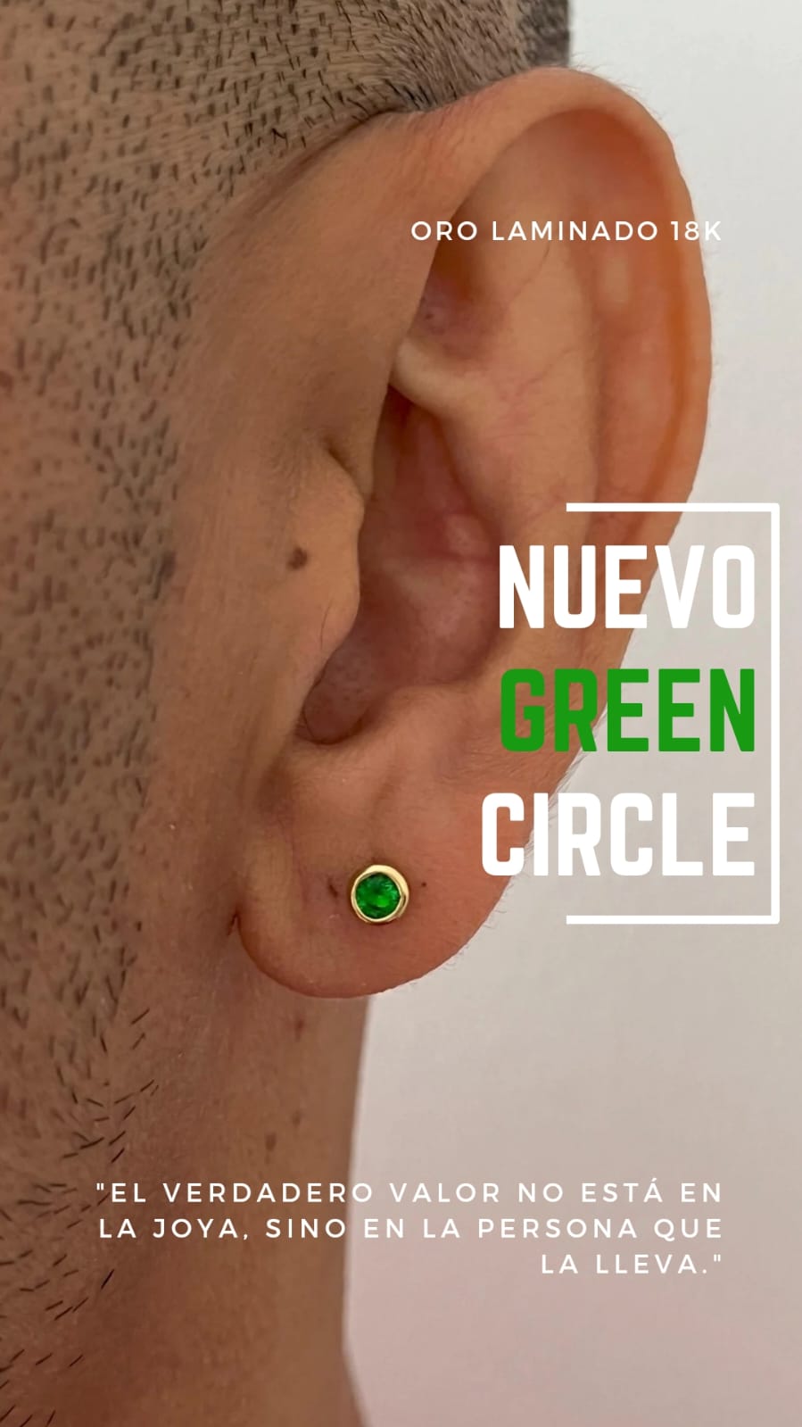 Aretes Green Circle