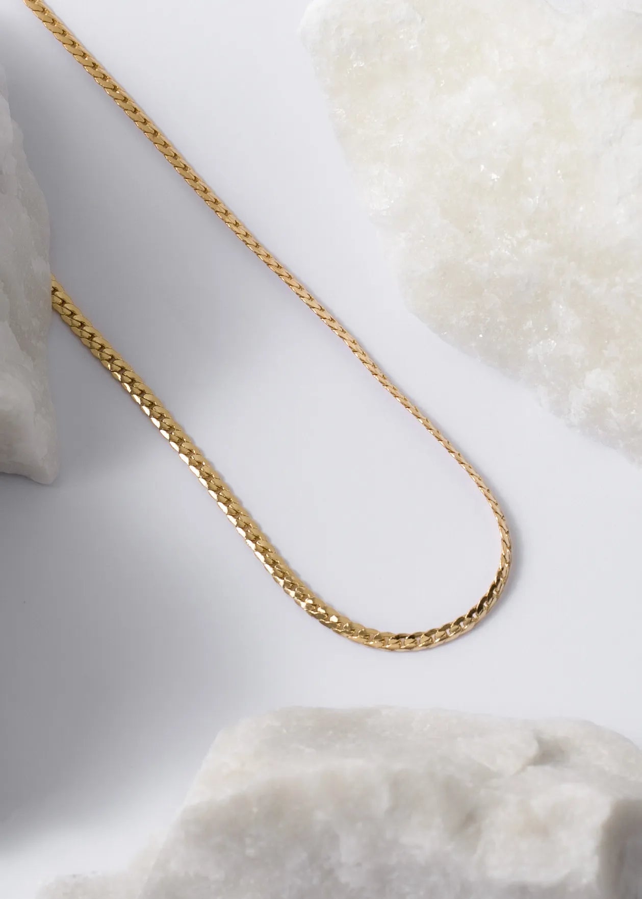 Cadena Serpiente Plana Finita 65Cms