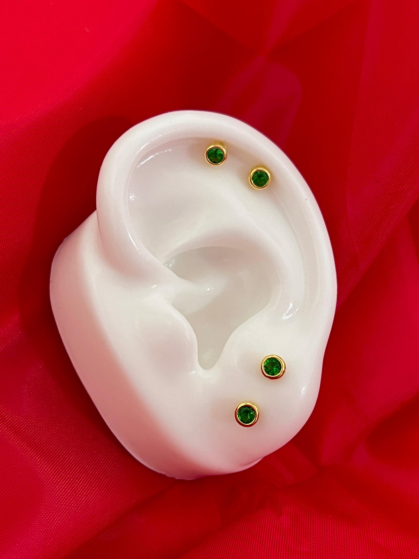 Aretes Green Circle