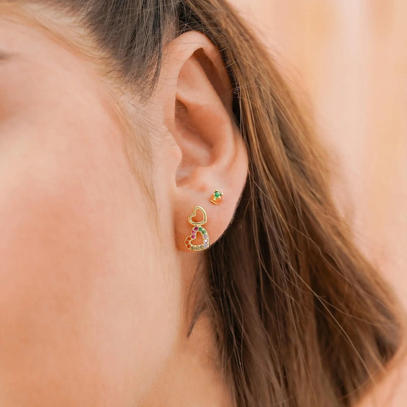 Aretes Double Free Love