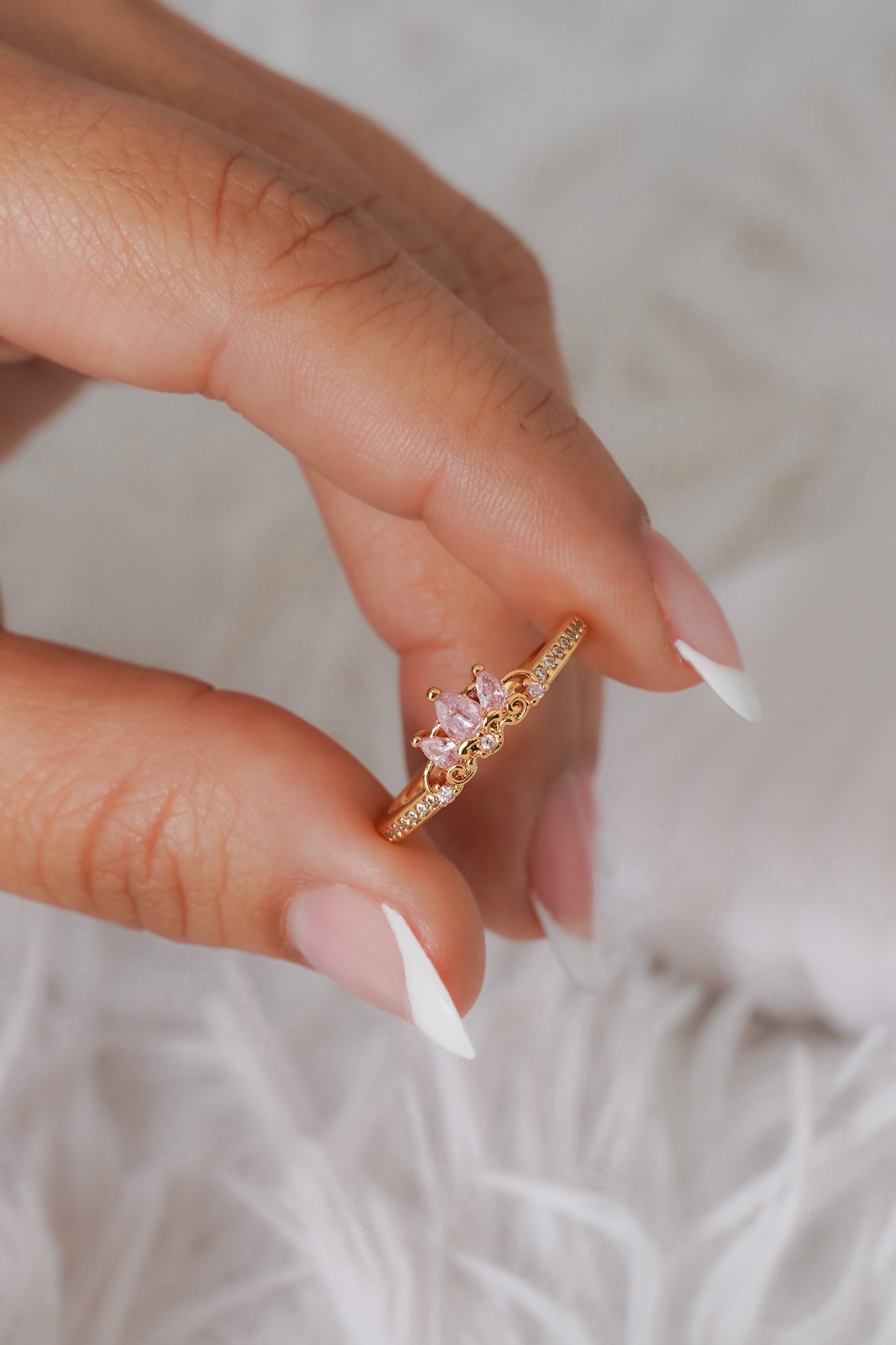 Anillo Pink Real Ajustable + Empaque