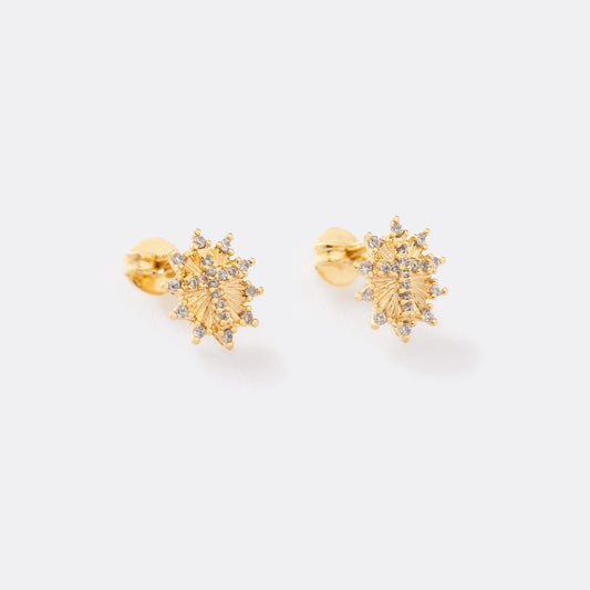 Aretes Cruz Sagrada Circonias