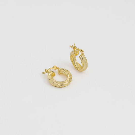 Aretes Twisted Stripes 2 Cms