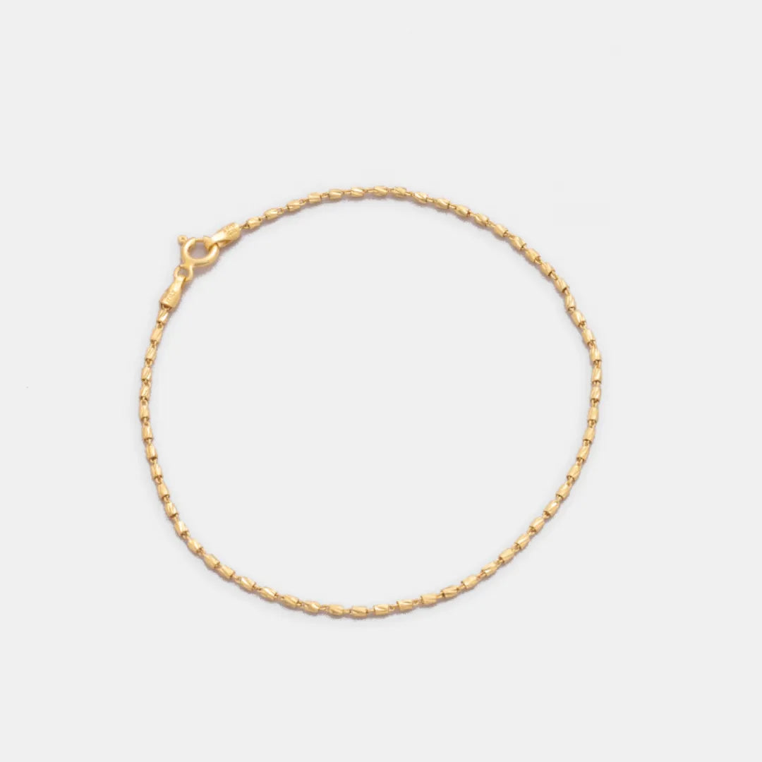 Pulsera Tube Gold ITobillera 19.5 Cms