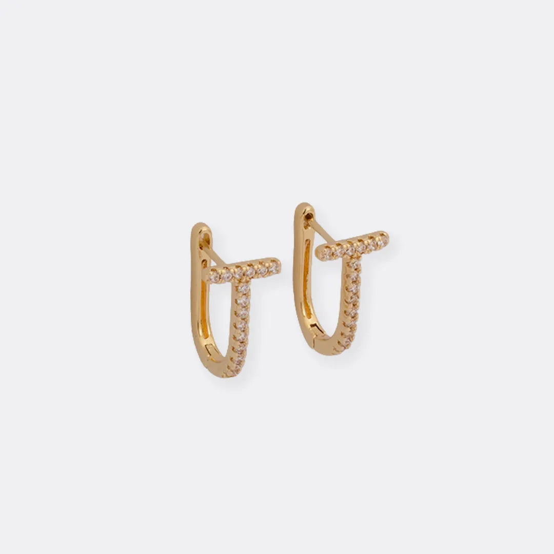 Aretes Candonga Pave 13 mm