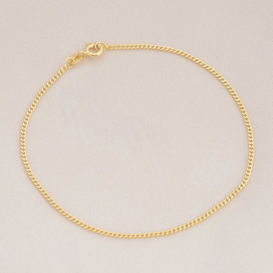 Pulsera Cubanita ITobillera 1,5 mm 19.5 Cms
