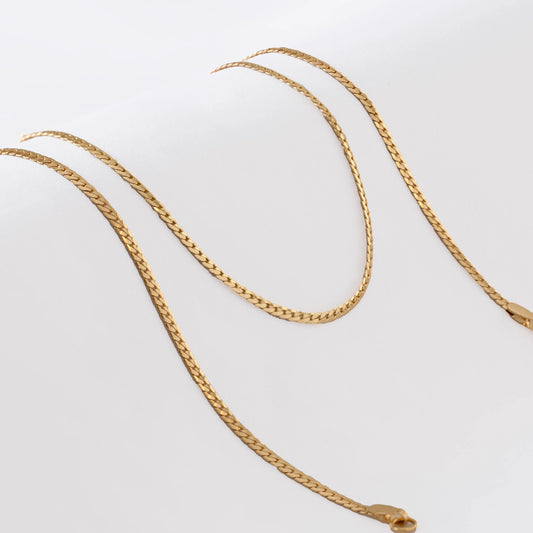 Cadena Serpiente Plana Finita 65Cms