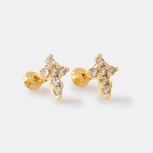 Aretes Cruz 6 Circonias