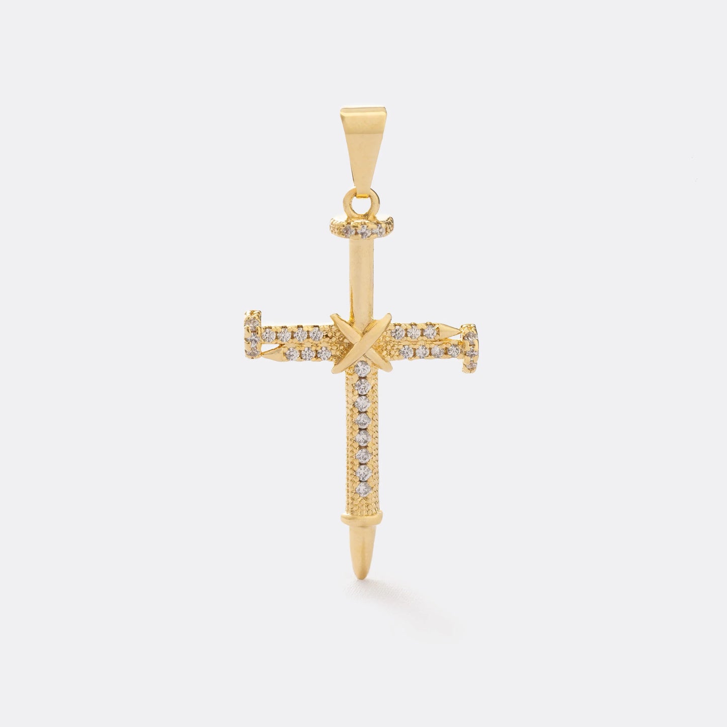 Dije Cruz Clavos Circonias Cristal