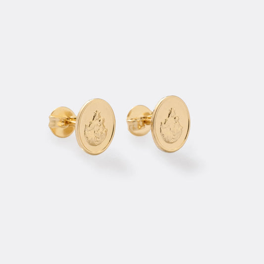 Aretes Mini Virgen del Carmen