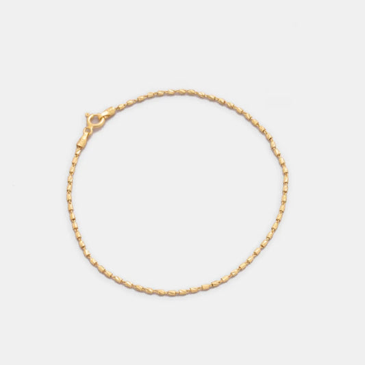 Pulsera Tube Gold ITobillera 19.5 Cms