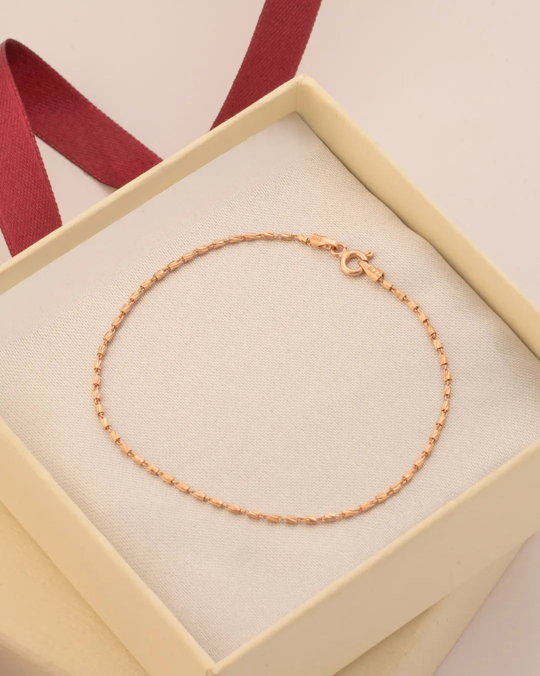 Pulsera Tube Gold ITobillera 19.5 Cms