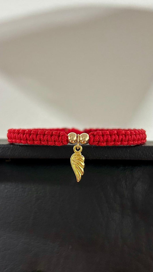Pulsera Hilo Rojo con Ala
