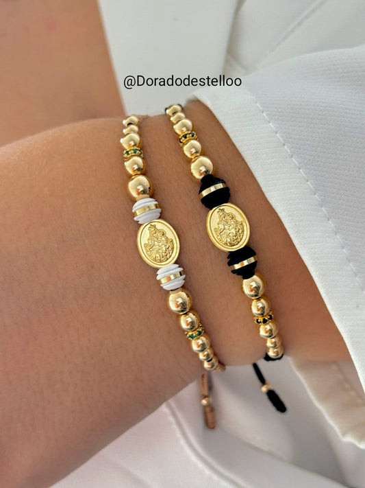 Pulsera Virgen del Carmen Balín Liso