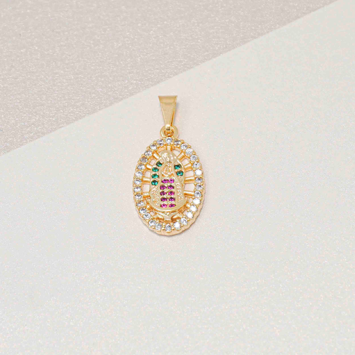 D Virgen Guadalupe Swarovski Med