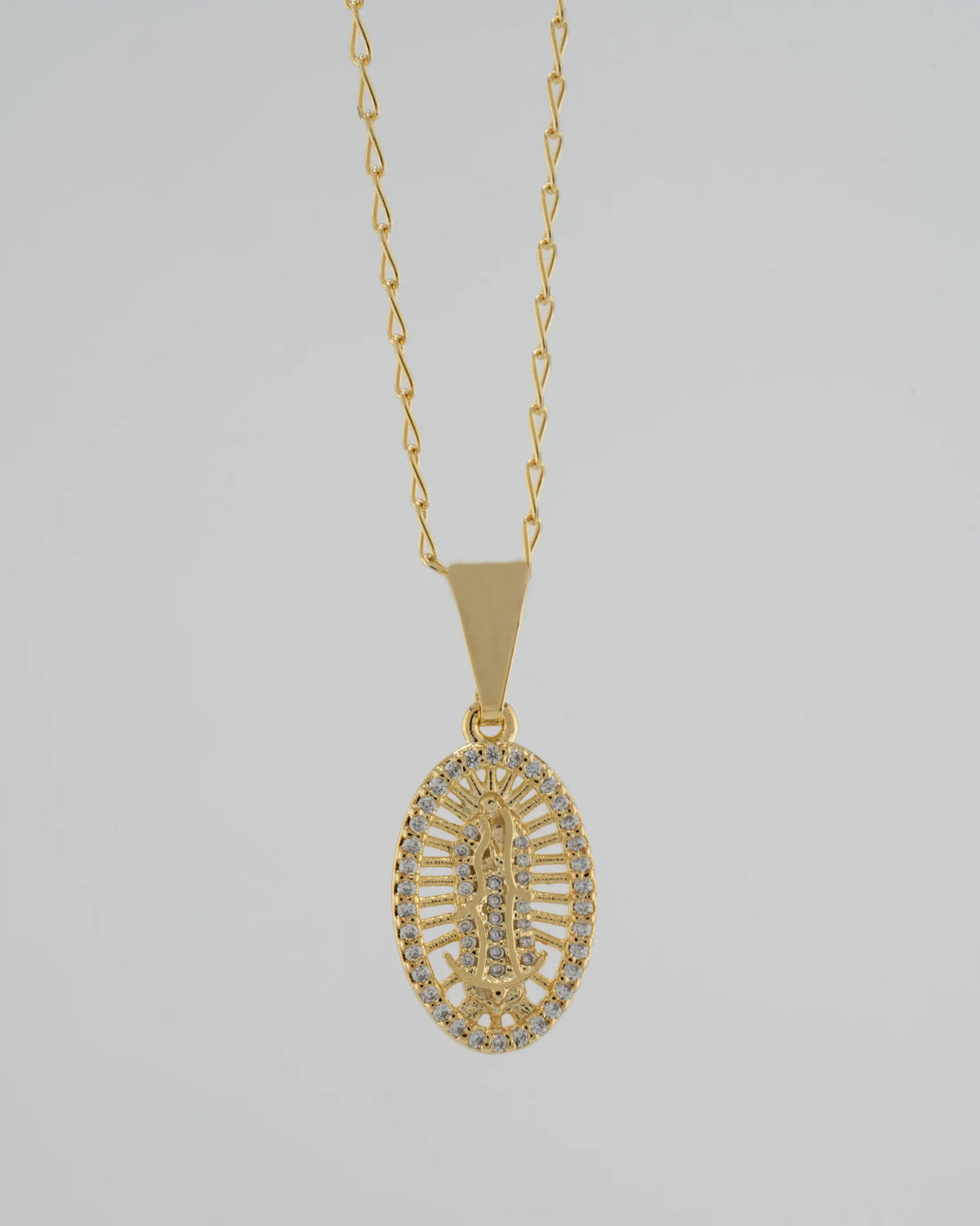 D Virgen Guadalupe Swarovski Med