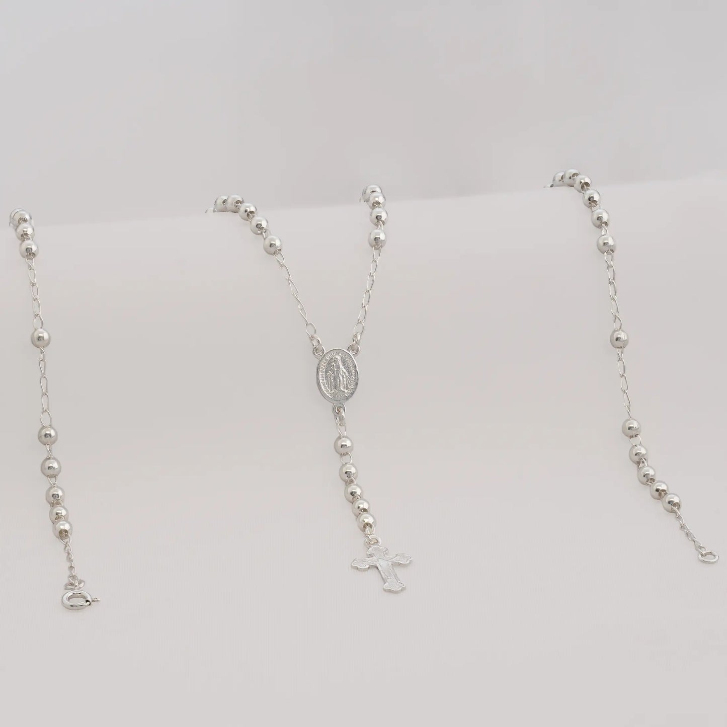 Rosario Milagrosa 4 mm 55 Cms