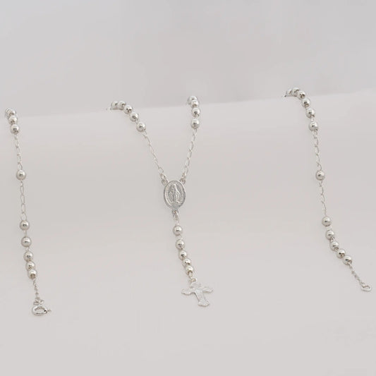 Rosario Milagrosa 4 mm 55 Cms