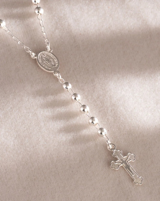 Rosario Milagrosa 4 mm 55 Cms