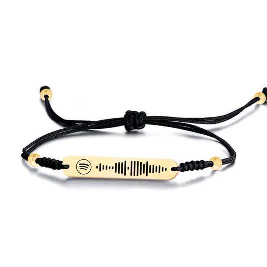 Pulsera placa Spotify dedicatoria